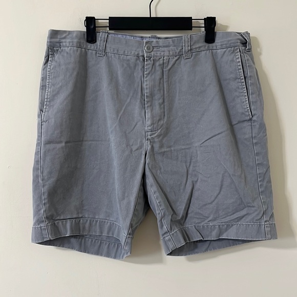 J. Crew Other - J. Crew Grey 8.5" Bermuda Twill Flat Front Chino Shorts Size 36